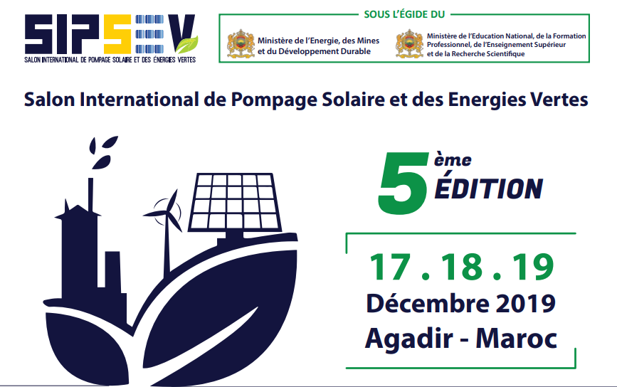 Le Salon international de pompage solaire et des énergies vertes tient sa 5e édition à Agadir